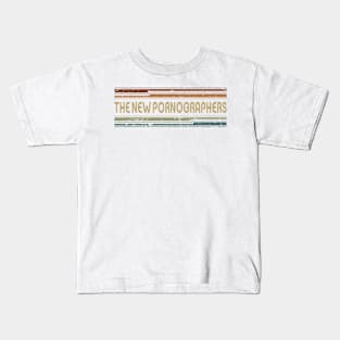 The New Pornographers Retro Lines Kids T-Shirt